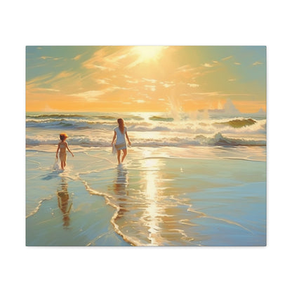 Sunset Walk Canvas Art