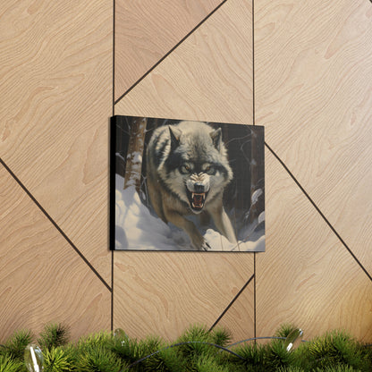 Feral Wolf Canvas Art