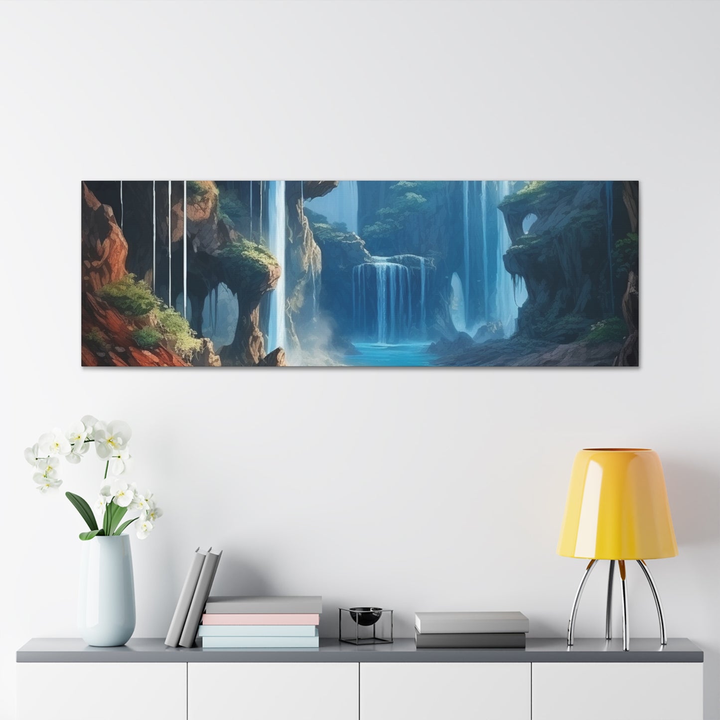 Waterfall Oasis Canvas Art