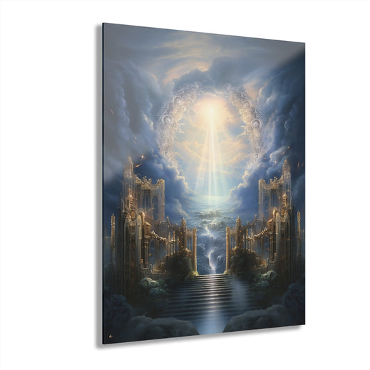 Eternal Gates, Landscape Concept Style, Acrylic Wall Art