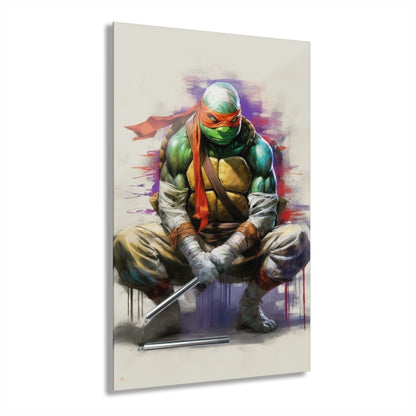 Mikey, TMNT, Color Splash, Concept Style, Acrylic Wall Art