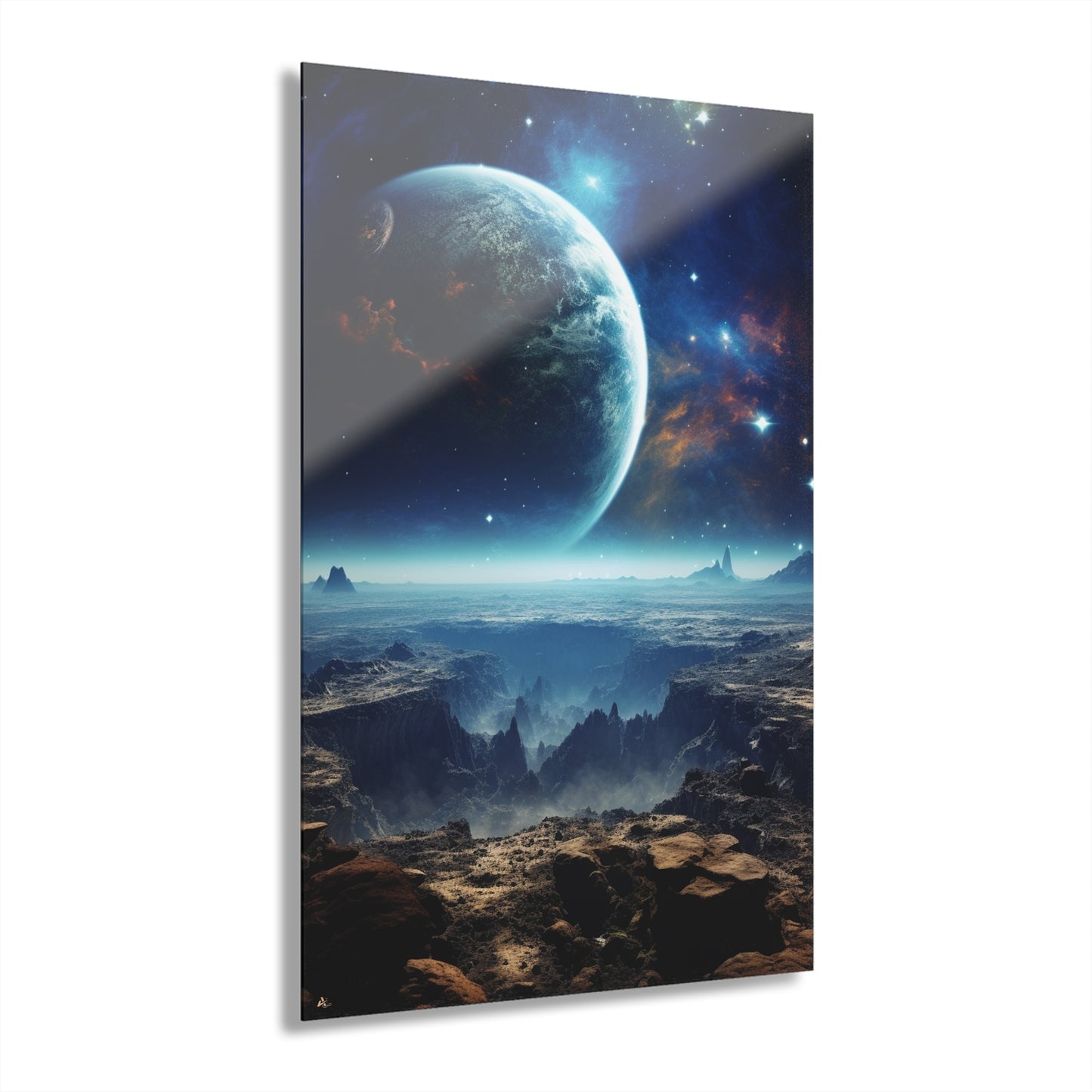 Planetary Canyon, Space Concept Style, Acrylic Wall Art