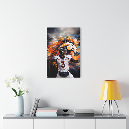 Russell Wilson, Denver Broncos Fan Concept, Color splash, Acrylic Wall Art