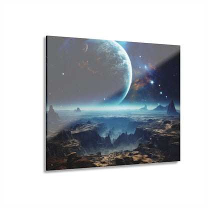 Planetary Canyon, Space Concept Style, Acrylic Wall Art