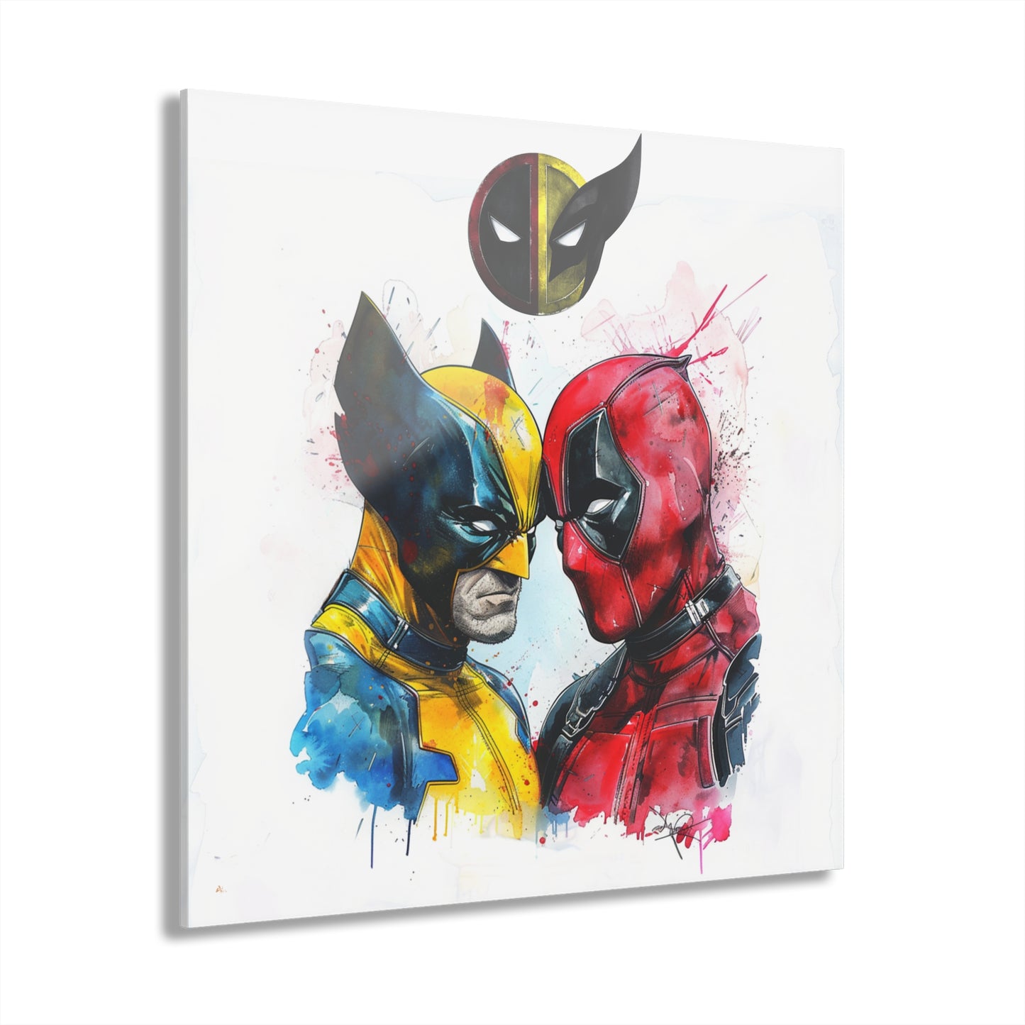 Regenerative Adversaries, Fan Concept Style, Wolverine and Dead Pool, Acrylic Wall Art