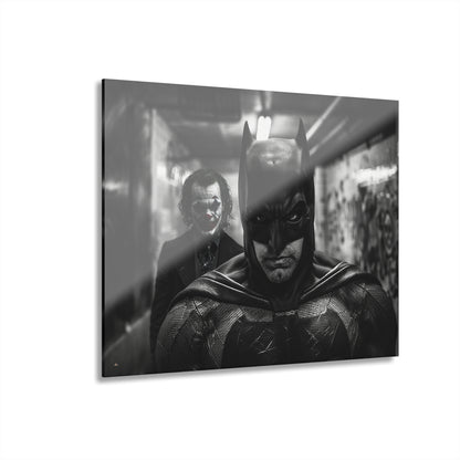 Monochromatic Knight, Joker's Delight, Fan Concept Style Batman, Acrylic Wall Art