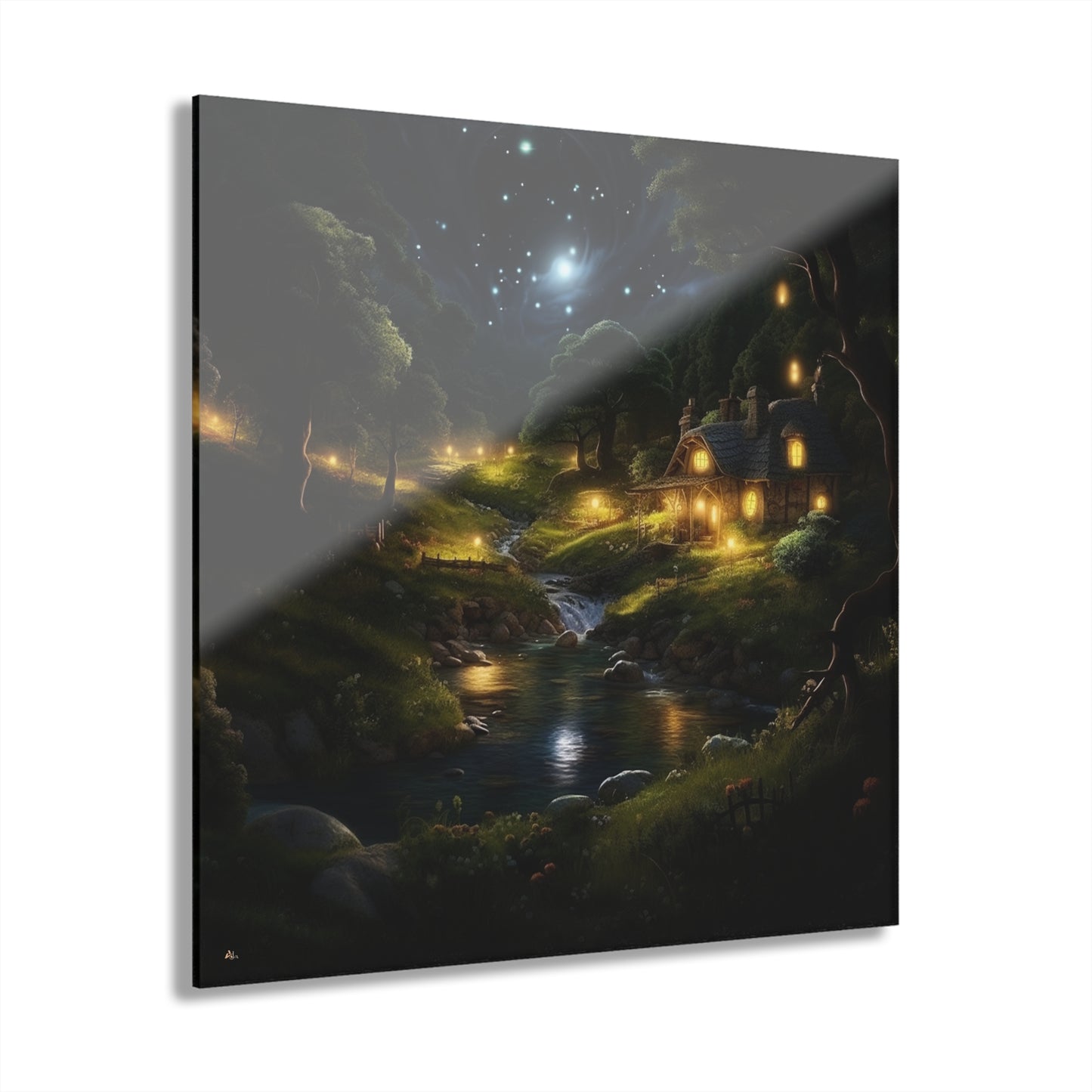 Evening Whispers, Landscape, Concept Style, Acrylic Wall Art