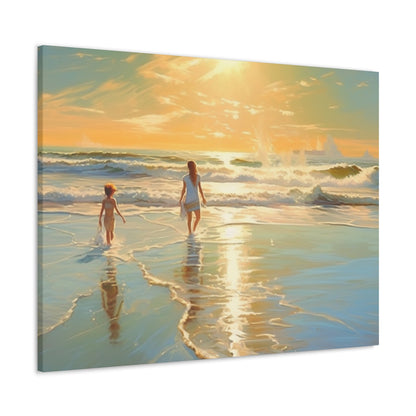 Sunset Walk Canvas Art