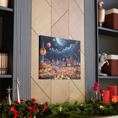 Space Carnival Canvas Art