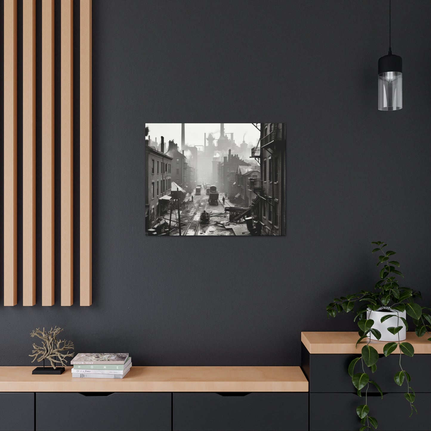 Industrial City Canvas Art