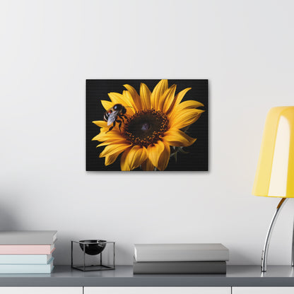 Bumblebee Sunflower Canvas Art