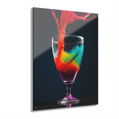 Wild Cocktail, No Background Concept Style, Acrylic Wall Art