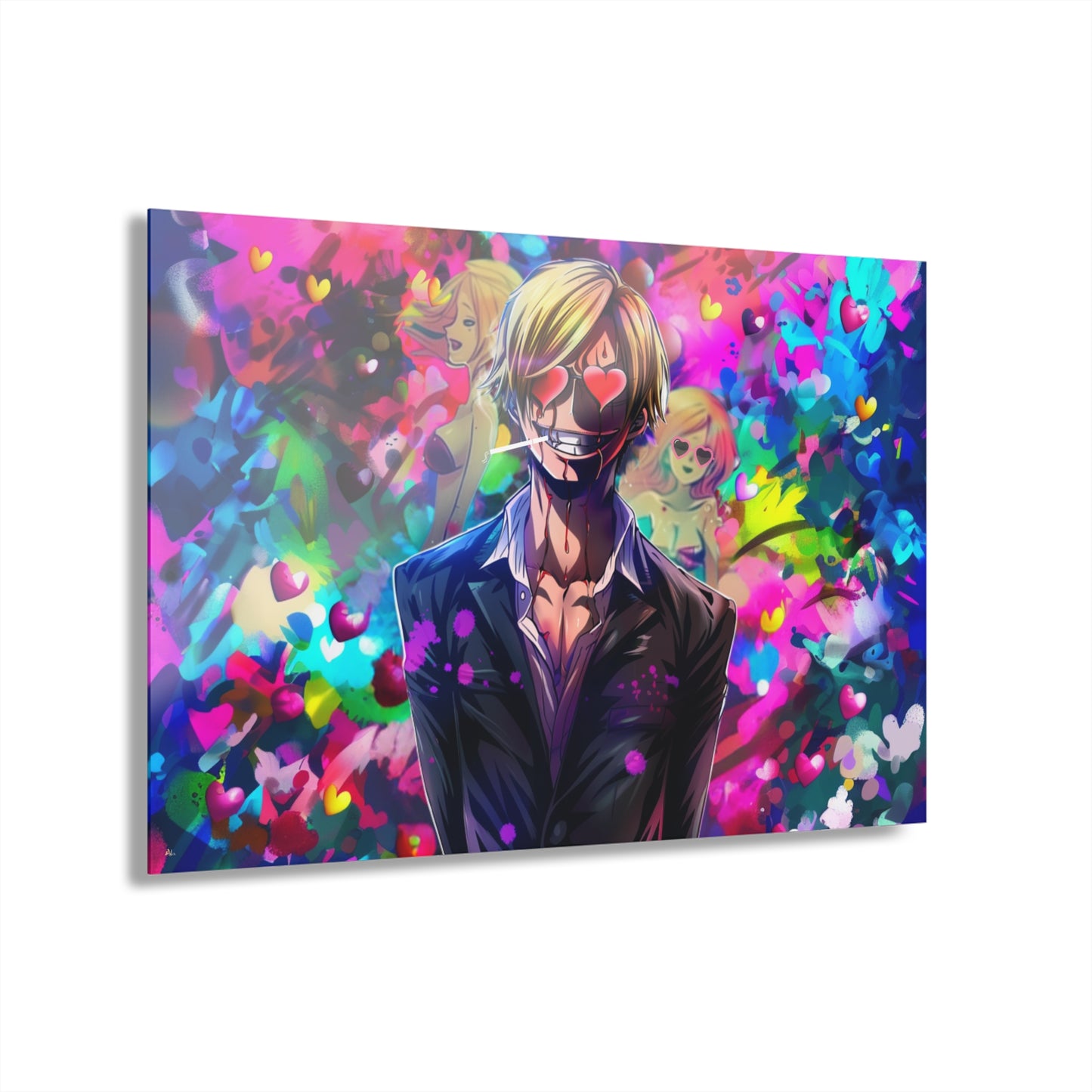 Lovestruck Sanji, One Piece Concept Style, Acrylic Wall Art