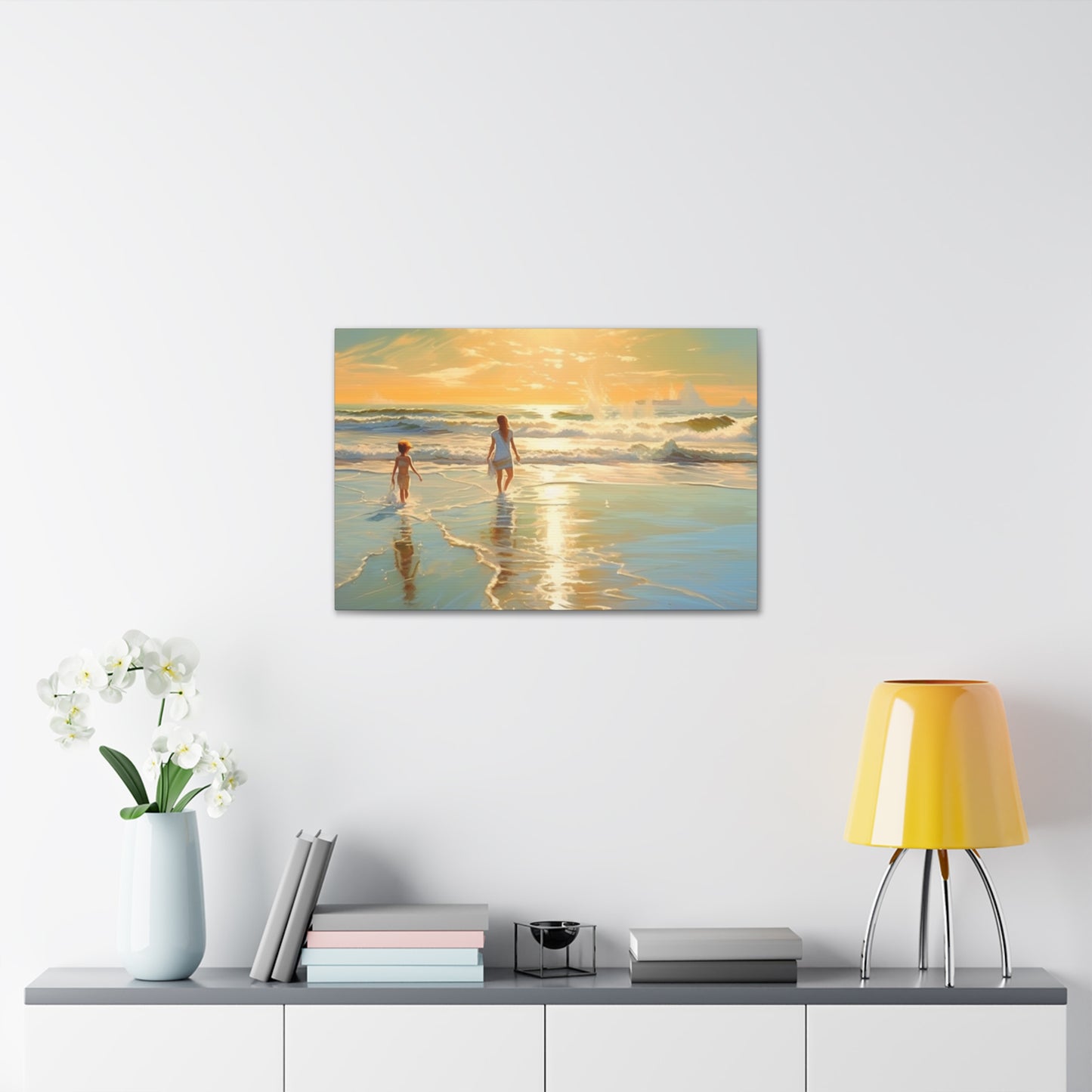 Sunset Walk Canvas Art