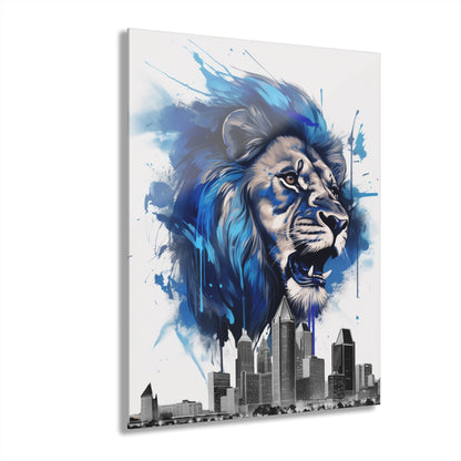 Detroit Lions Concept Style, Football Fan, Acrylic Wall Art