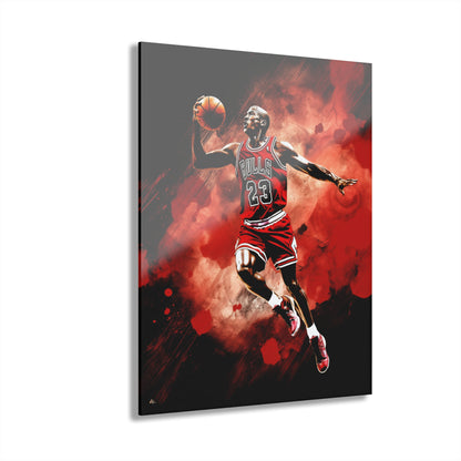 Air Jordan Color Splash, Basketball Fan Concept Style, Acrylic Wall Art