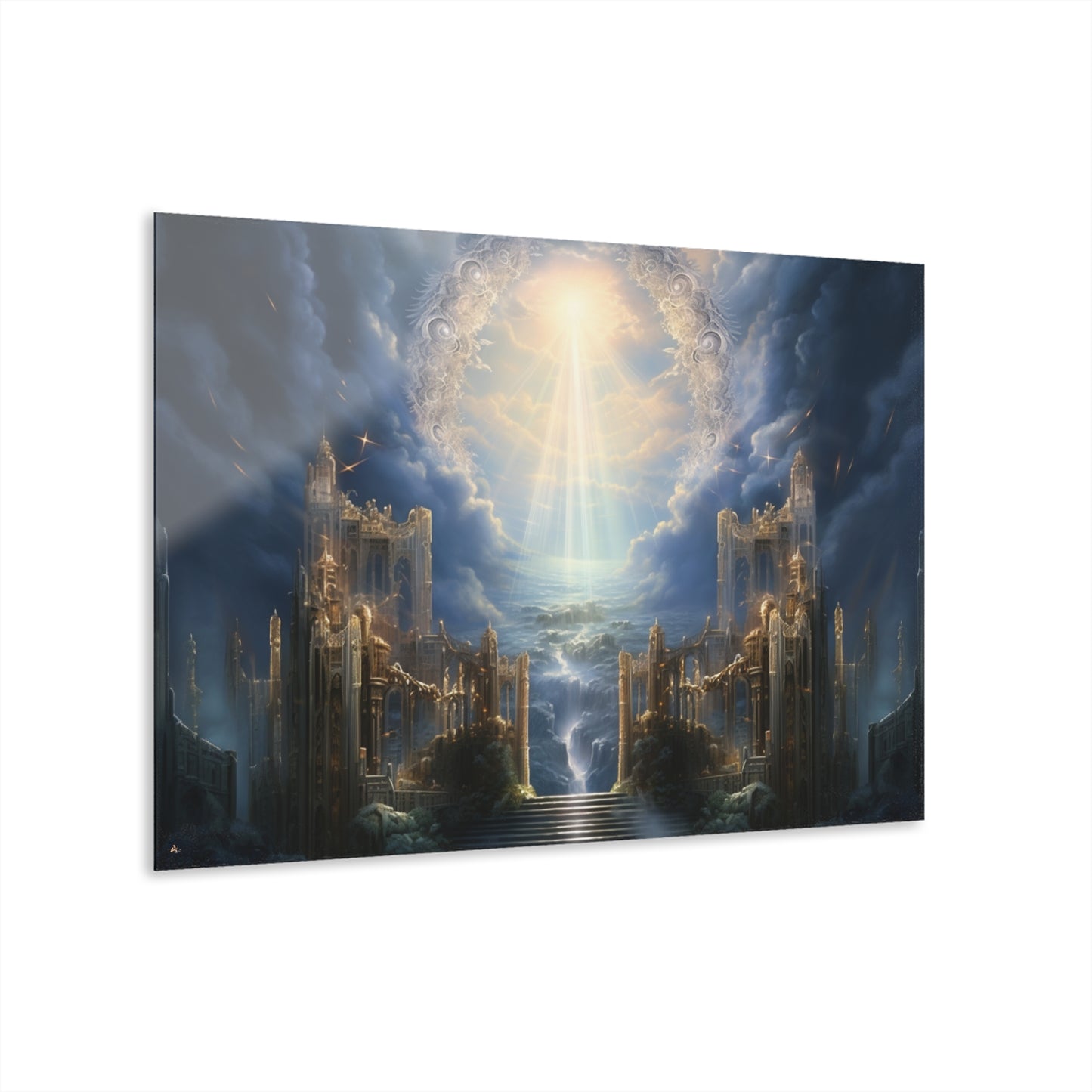 Eternal Gates, Landscape Concept Style, Acrylic Wall Art