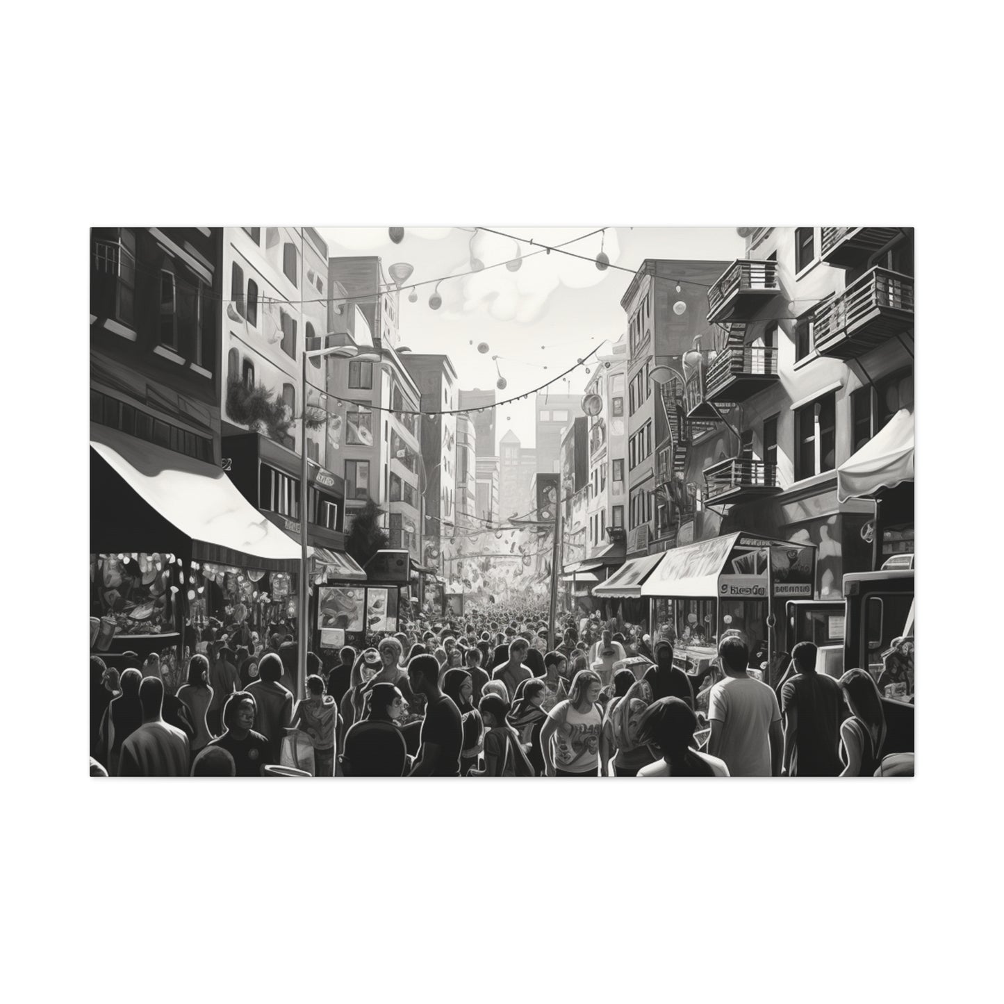 Street Fair Canvas Art