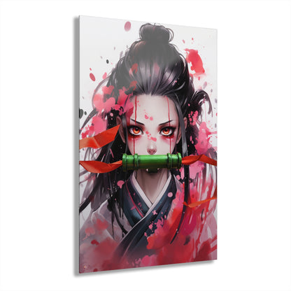 Nezuko, Anime, Demon Slayer, Color Splash, Concept, Style, Acrylic Wall Art