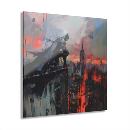 Abstract Knight, Fan Concept Style Batman, Acrylic Wall Art