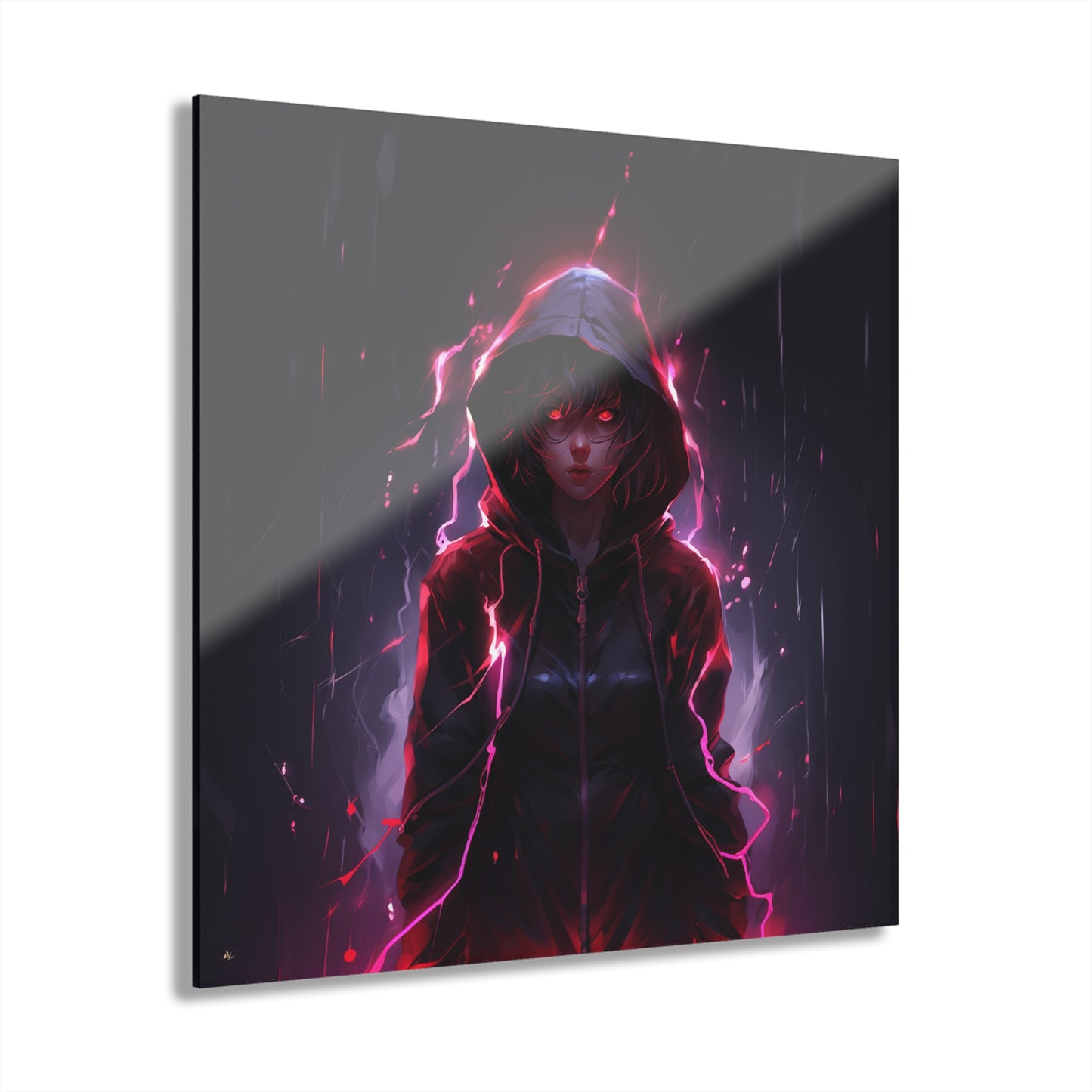 The Demon within (Azriel), Anime, Color Splash, Concept Style, Acrylic Wall Art