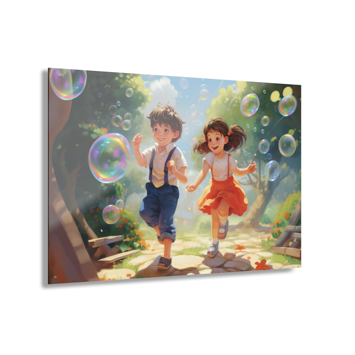 Bubble Adventure, Child's Room, Concept Acrylic Wall Art