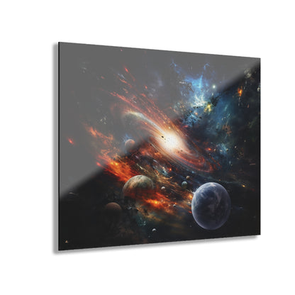 Galactic Whirlpool, Space Concept Style, Acrylic Wall Art