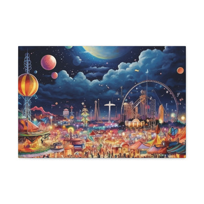 Space Carnival Canvas Art