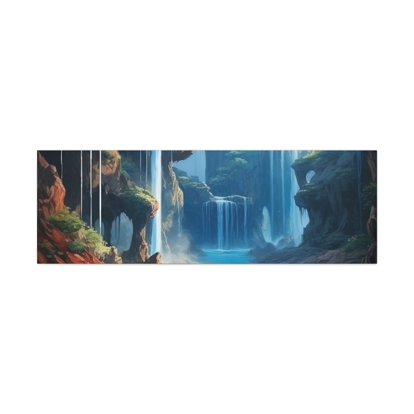 Waterfall Oasis Canvas Art