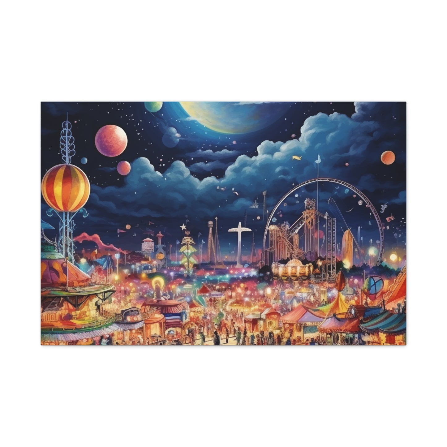 Space Carnival Canvas Art