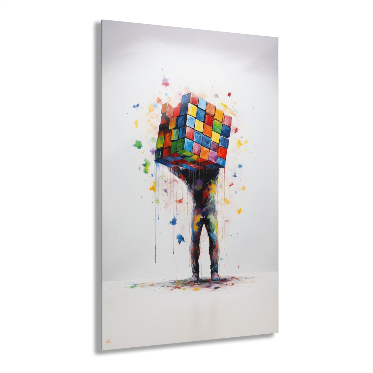 Cubed, No Background Concept Style, Acrylic Wall Art