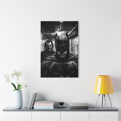 Monochromatic Knight, Joker's Delight, Fan Concept Style Batman, Acrylic Wall Art