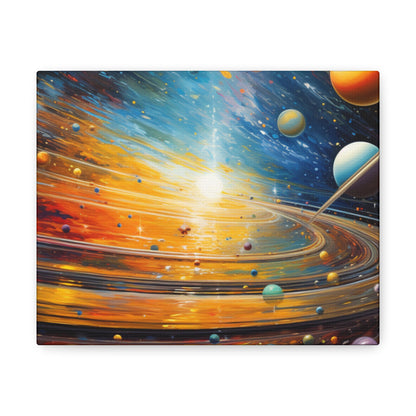 Arklo Art, Multiverse, galaxy, planets, sun, stars, Canvas Gallery Wraps