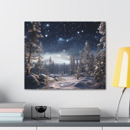 Celestial Snow Canvas Art