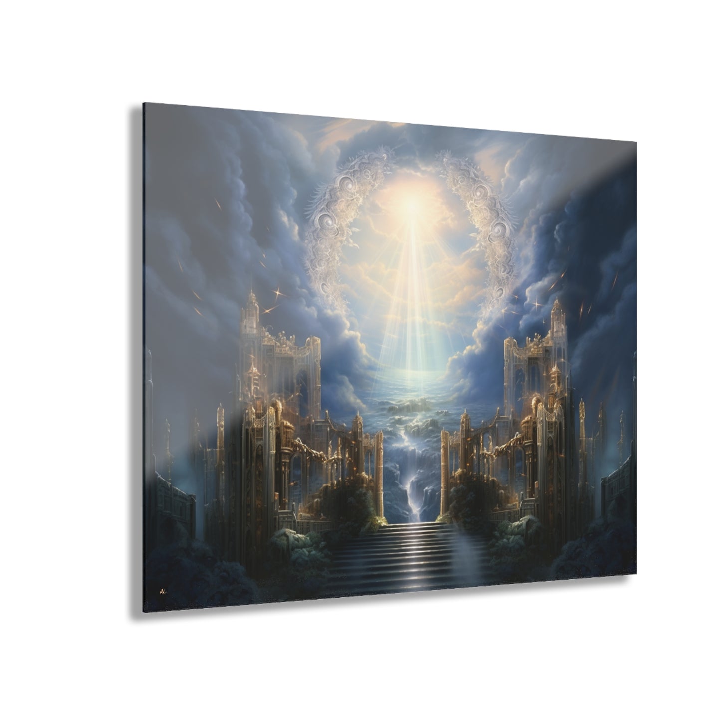 Eternal Gates, Landscape Concept Style, Acrylic Wall Art