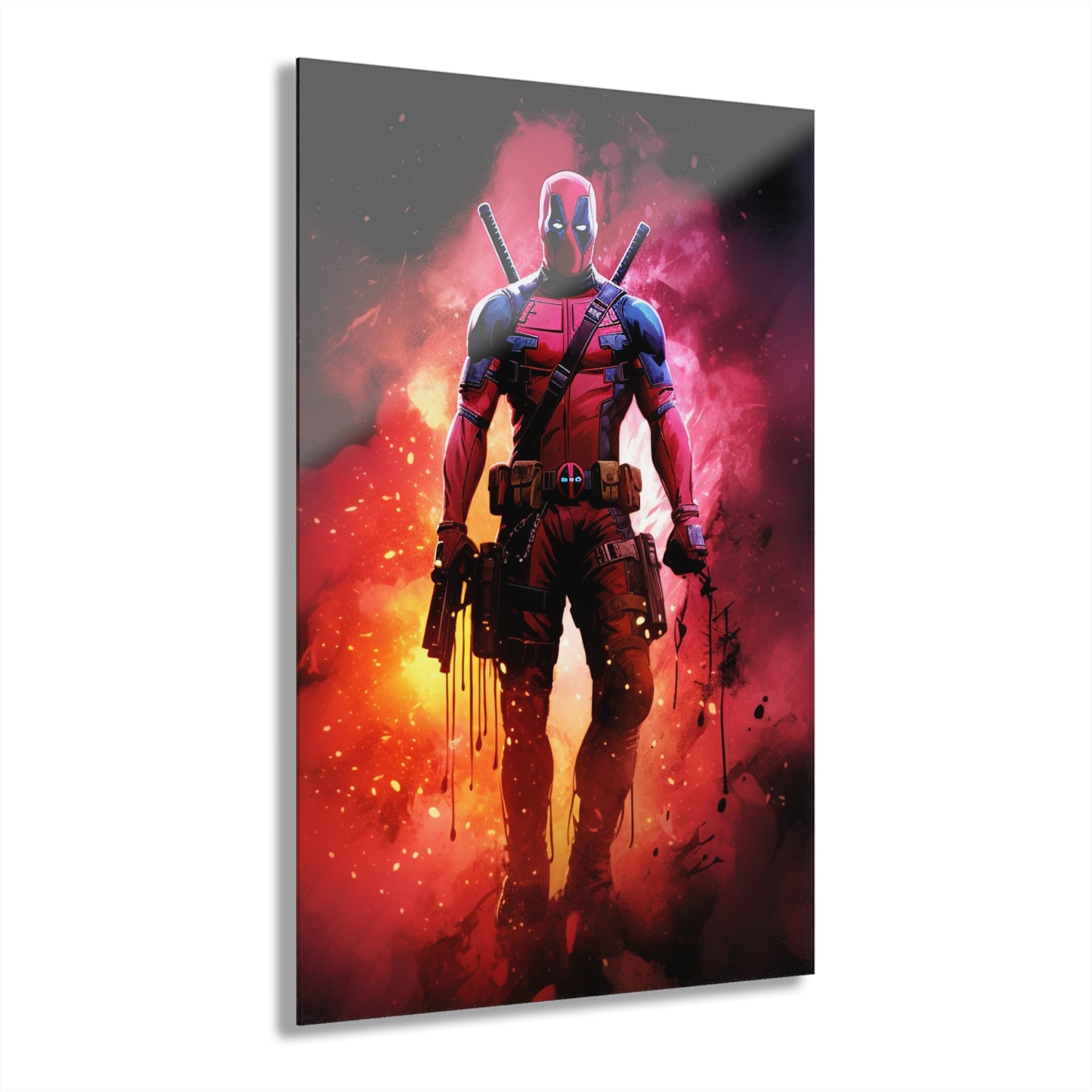 Deadpool, Marvel Color Splash, Concept Style, Acrylic Wall Art