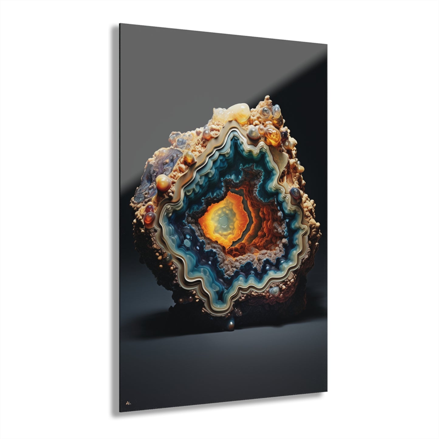 The Eye Geode, Abstract, Concept, Acrylic Wall Art