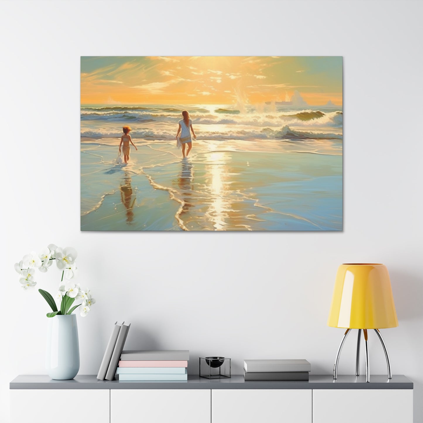 Sunset Walk Canvas Art