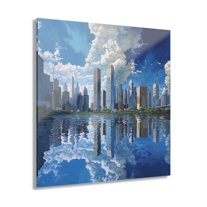 Blue Dream, Landscape Concept Style, Acrylic Wall Art