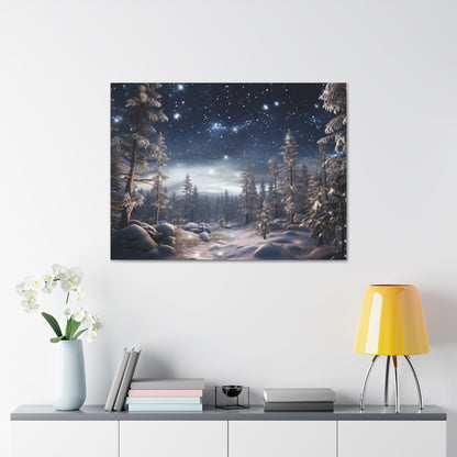 Celestial Snow Canvas Art