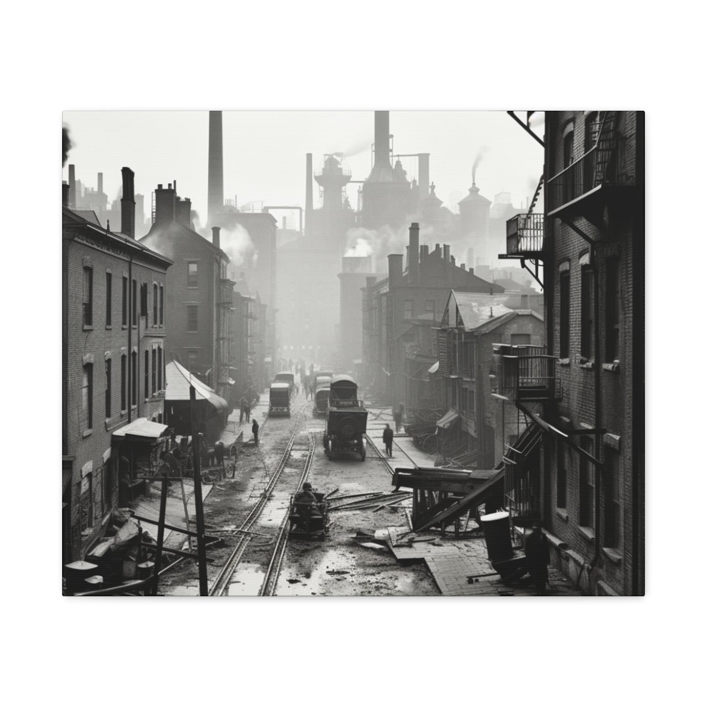 Industrial City Canvas Art