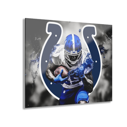 Colts Brillance, Indiana, Indianapolis, Football Fan, Concept Style, Acrylic Wall Art