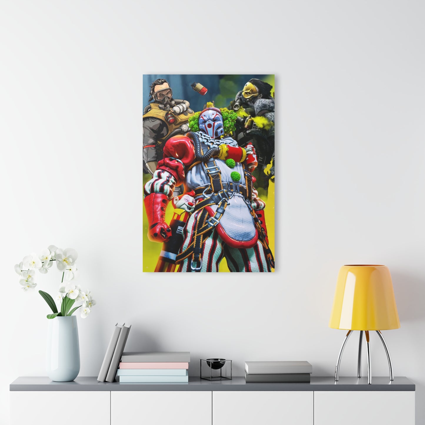 Caustic's Chromatic Carnival, Apex Legend Fan Concept Style, Acrylic Wall Art