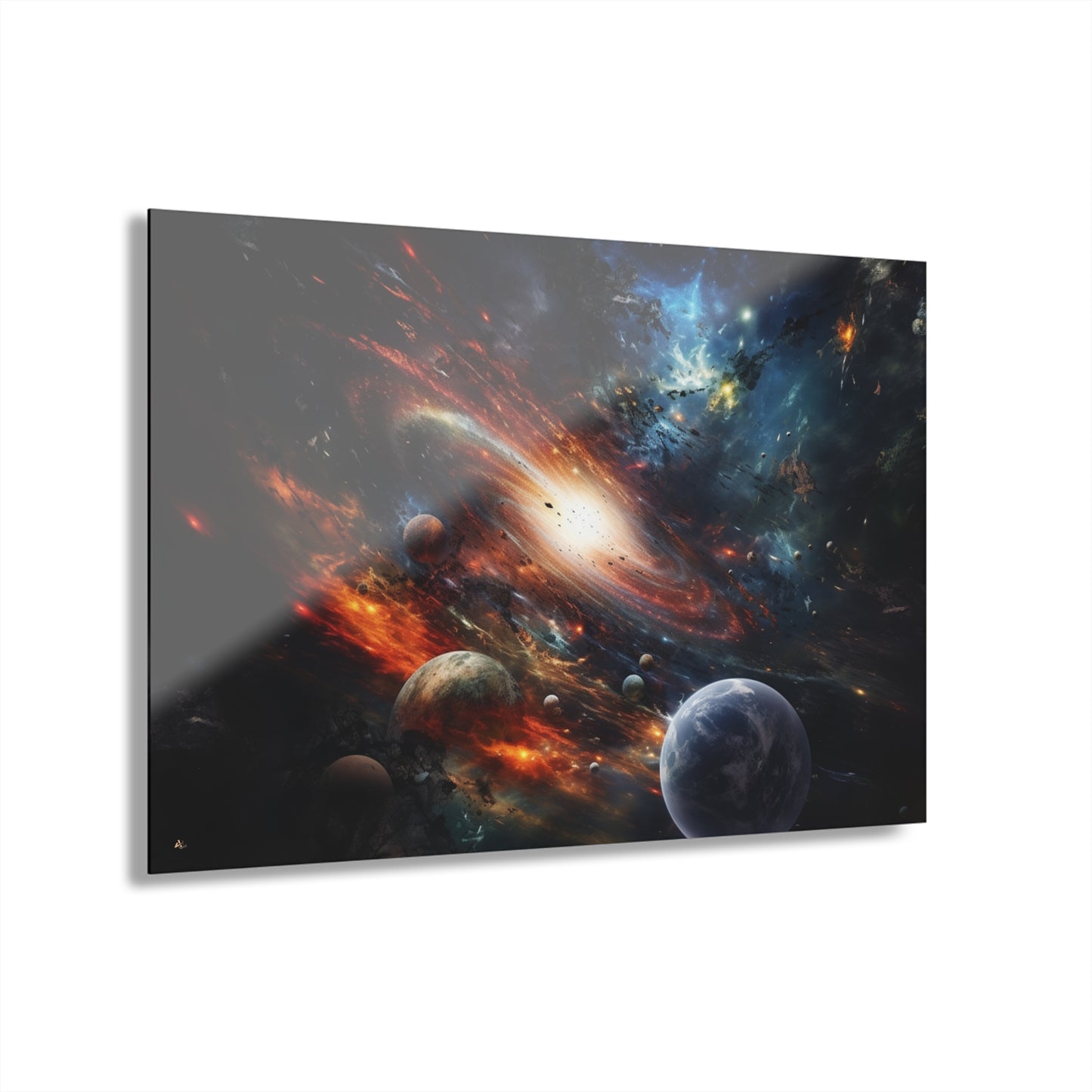 Galactic Whirlpool, Space Concept Style, Acrylic Wall Art