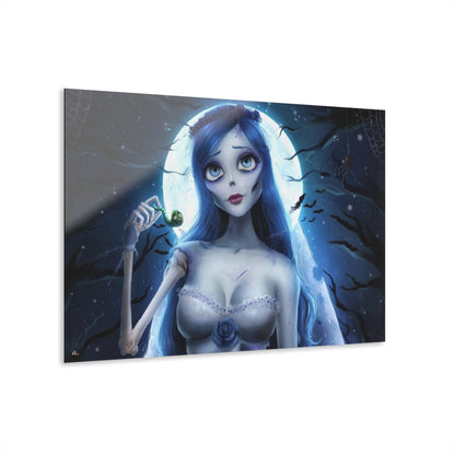 Graveyard Bride, Corpses' Bride, Animated Color Splash, Concept Style, Acrylic Wall Art