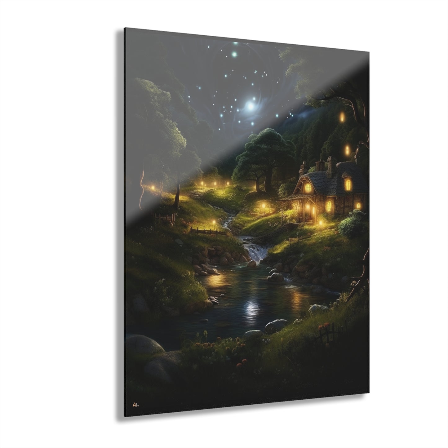 Evening Whispers, Landscape, Concept Style, Acrylic Wall Art