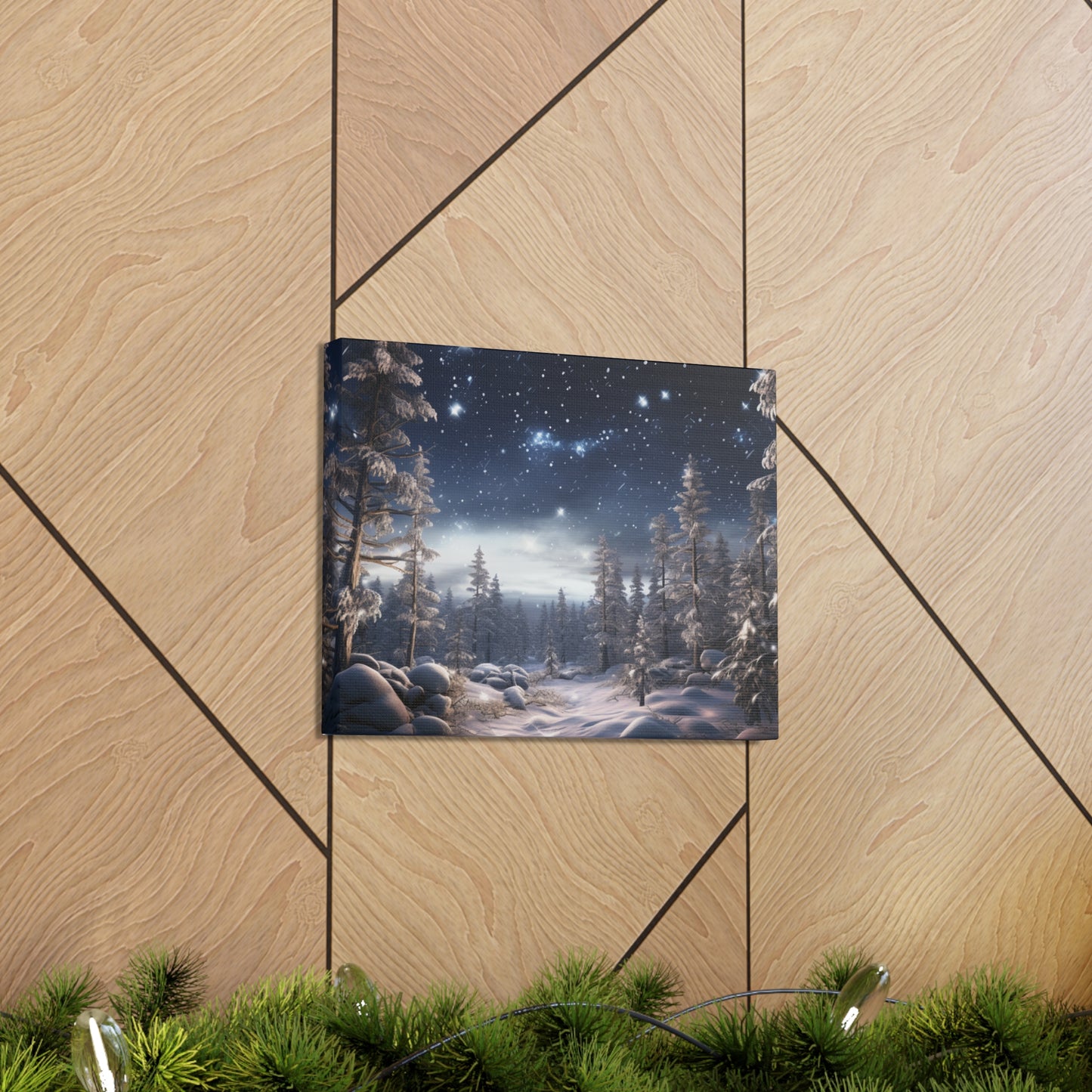 Celestial Snow Canvas Art