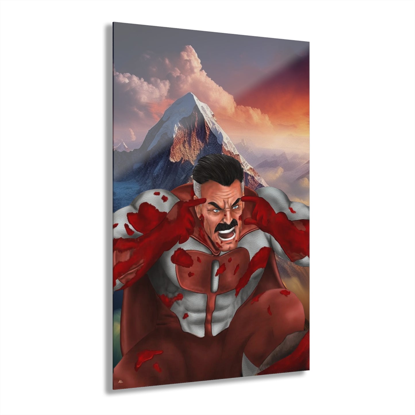 Think Mark, Think, Omni Man, Invincible, Fan Concept Style, Acrylic Wall Art