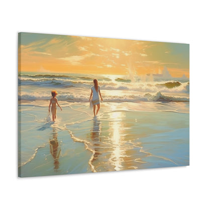 Sunset Walk Canvas Art