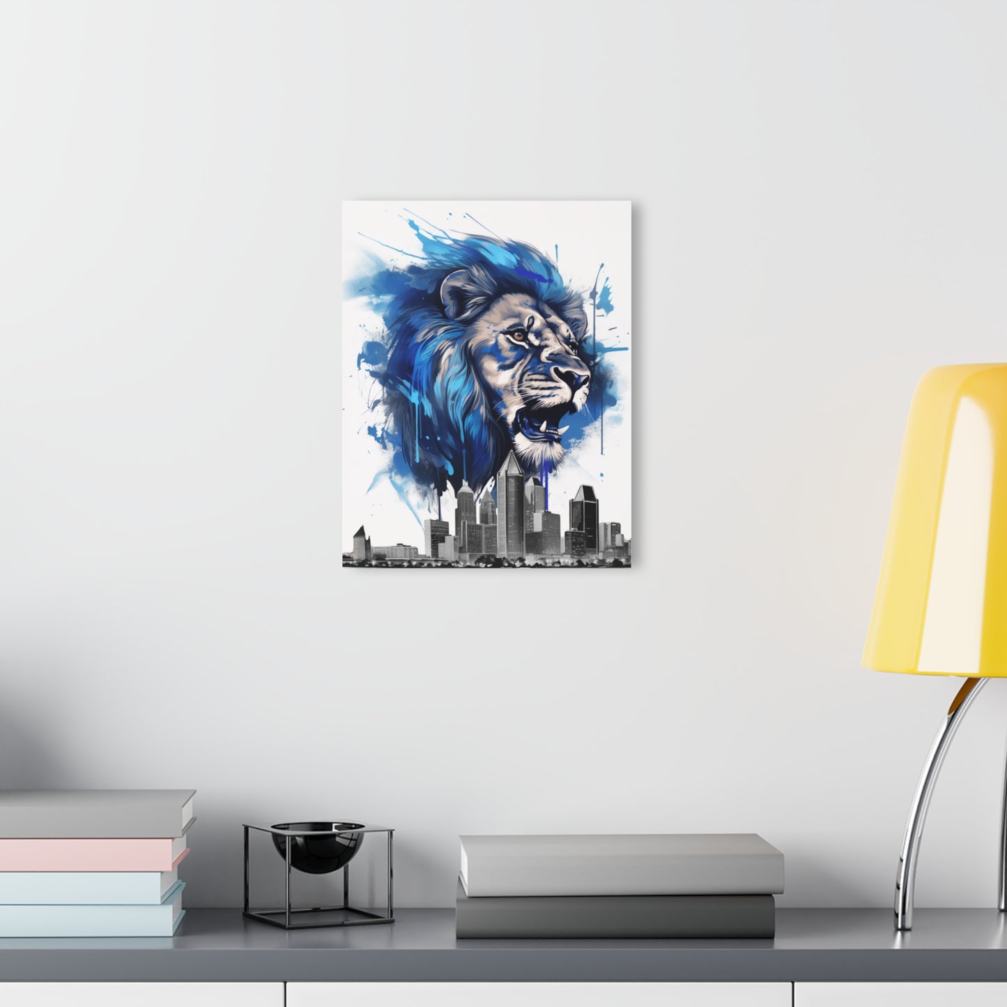 Detroit Lions Concept Style, Football Fan, Acrylic Wall Art